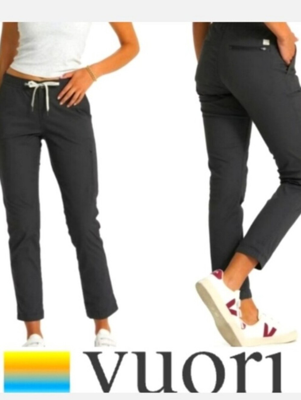 Vuori Women's Charcoal Ripstop Pants NWT Performance Outdoors PRICE FIRM Casual